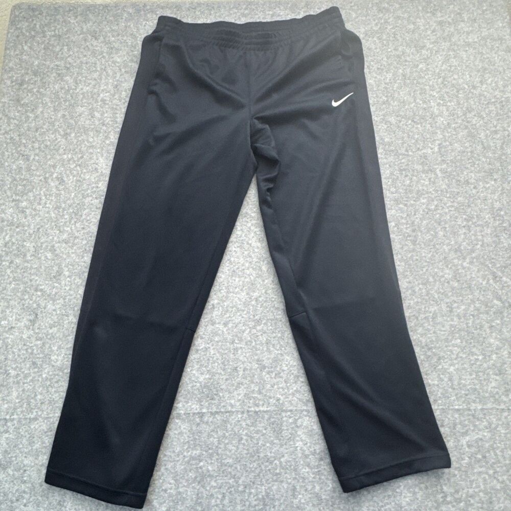 Vintage Y2K Men’s Swish Nike Sweatpants Size Medium Navy Blue Gym Workout Lift